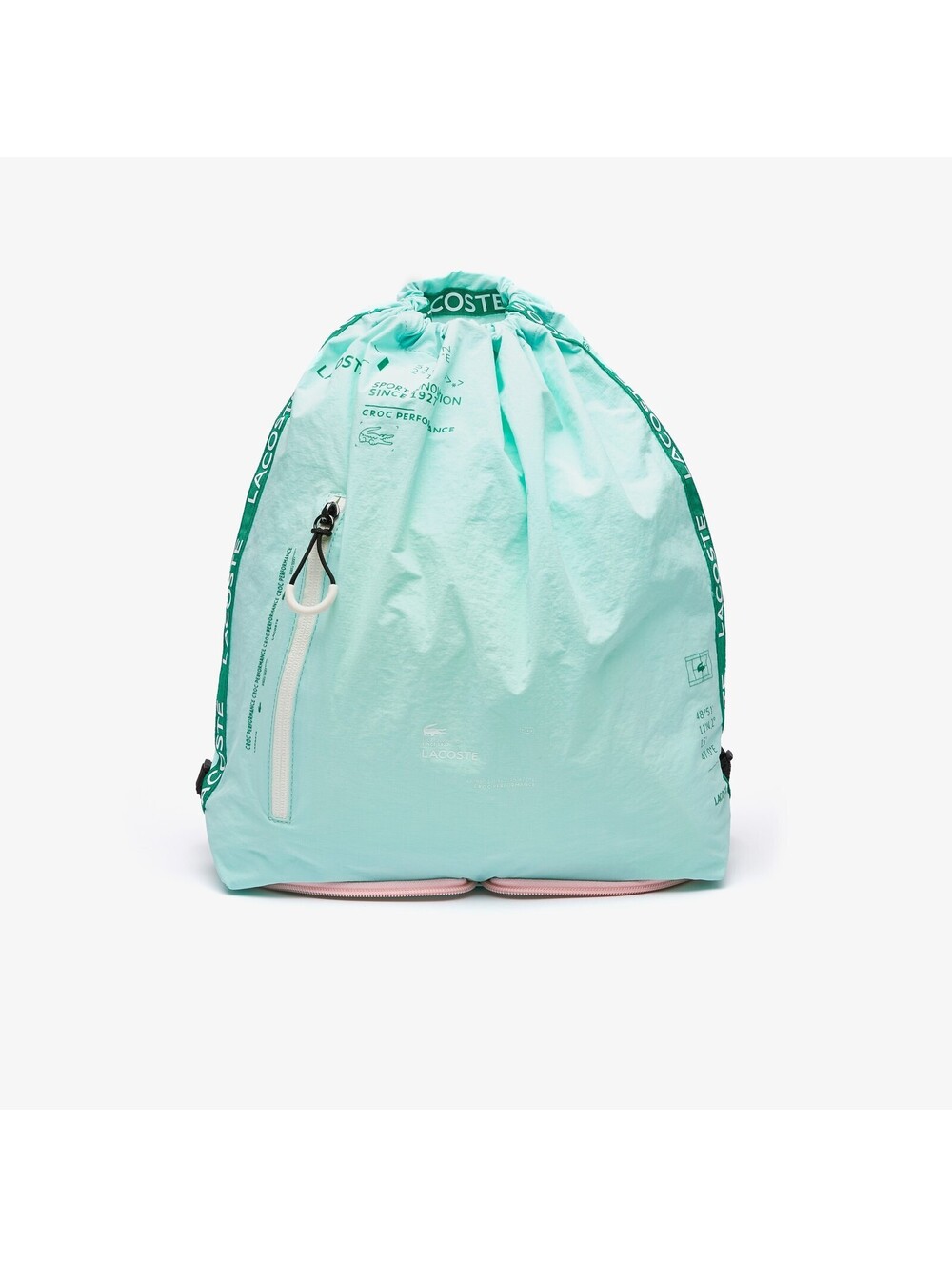 Lacoste Mochila De Nailon Plegable Con Banda De Marca Unisex